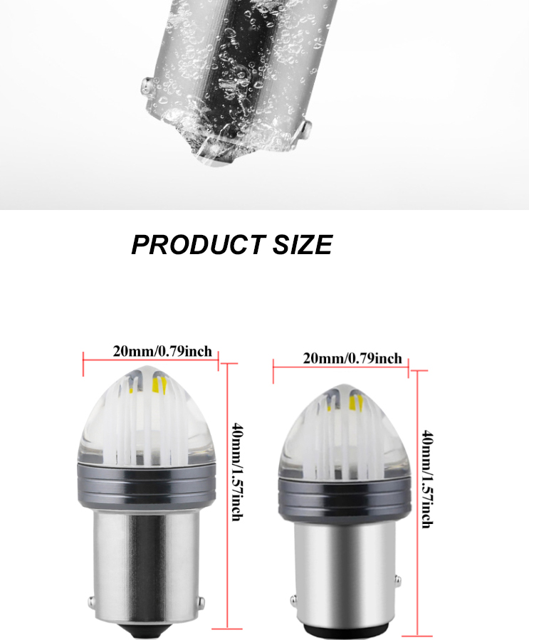 High Power LED Brake Turn Signal Lights 1156 With Led 2835 12V Canbus Bulb Brake Light