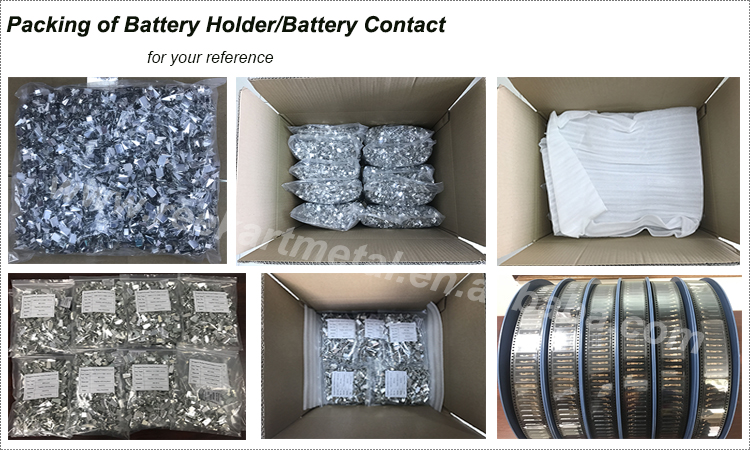 Stainless Steel Metal Stamping 0.9-5mm Battery Contact Forl Antenna