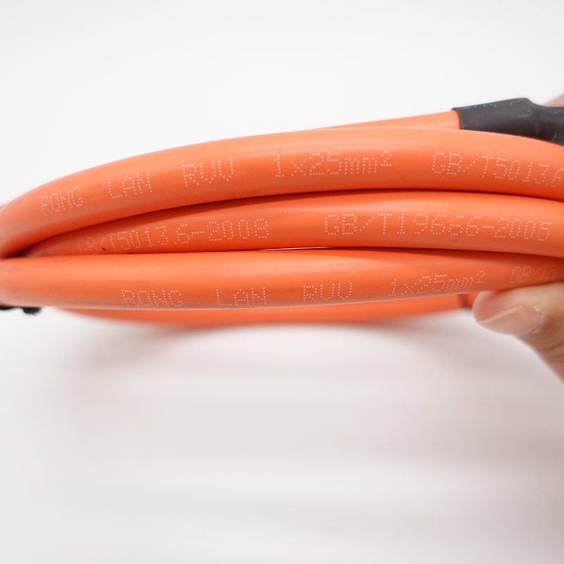 EURO Main Market 25mm Double-insulated Orange Welding Cable Water Tray Earthing Harness