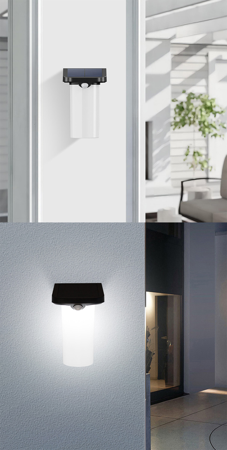 18pcs*0.2W Solar Wall Sensor Light 20LM 6-8h Charging Time 19.2*18*13.7cm