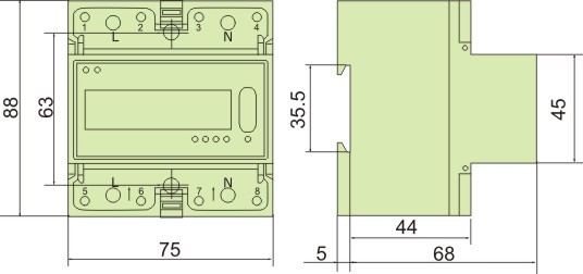 Factory Directly Smart Digital Single Phase Multi Tariff Watt Energy Meter