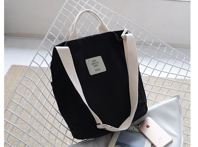 Korean Canvas Shoulder Bag Zipper Luxury Women Bags Designer Women Messenger Bag Female Simple Handbag Letter Printing tote