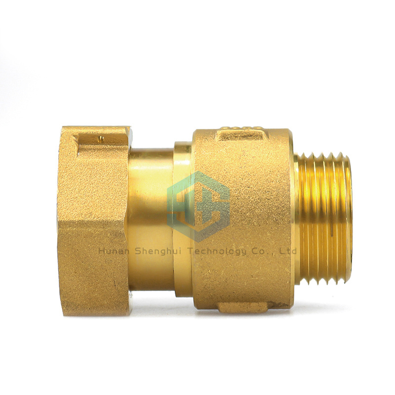 BSP Extension Union Male Female Anti Air Rotation Front Brass Vertical Check Valve Water Meter