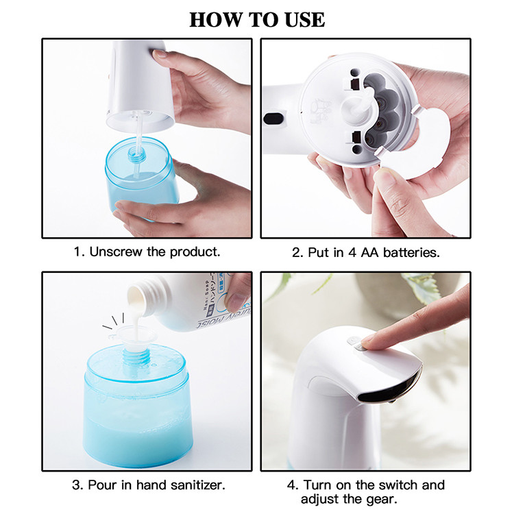 ODM Automatic Hand Sanitizer Dispenser Liquid Sensor Touchless Hand Soap Dispenser 280ml
