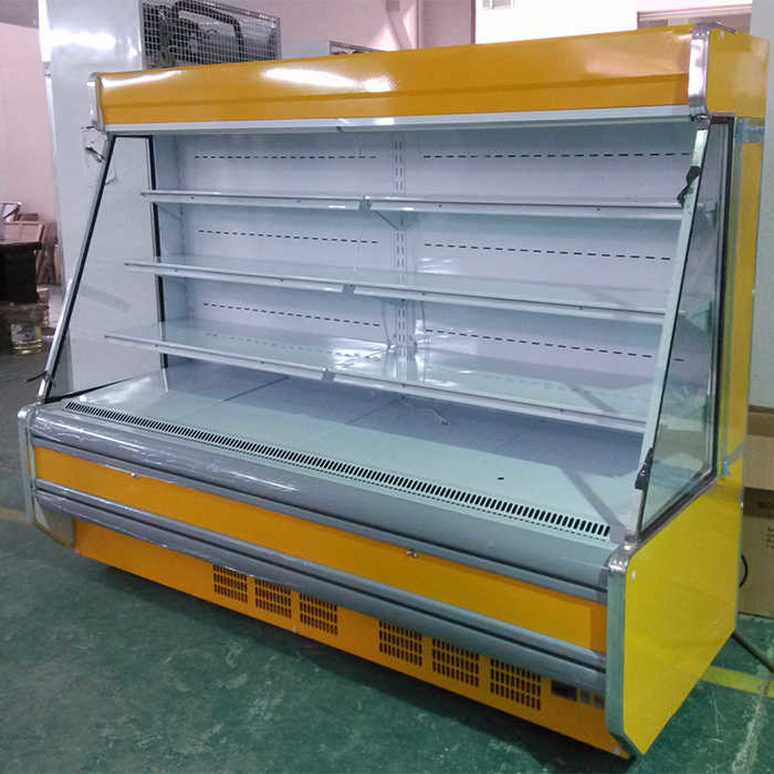 CE 1850W Commercial Open Display Fridge for Vegetable