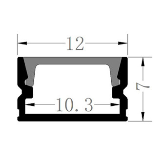 1207 Surface Mount Aluminum Profiles SMD2110 2014 2216 2835