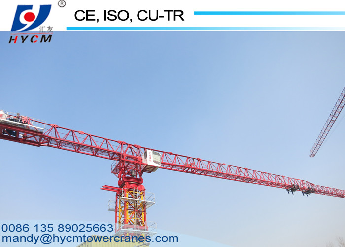 11.7m Counter Jib Topless Types of Tower Crane 60m Lifting Jib Electric Tower Crane 380V/50Hz Undercarriage Tower Crane