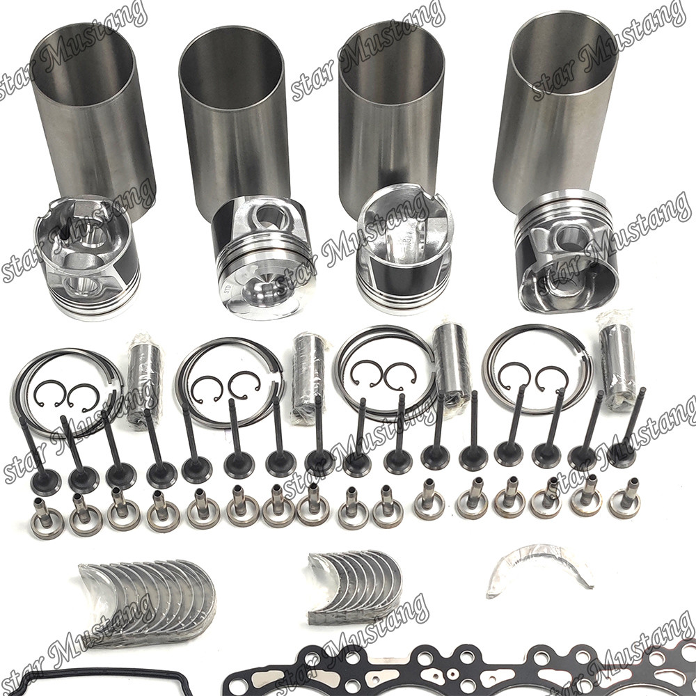 YD25 Overhaul Rebuild Kit Cylinder Liner Piston With Pin Kit Valve Seat Valve Guide Gasket Kit For Kubota Engine