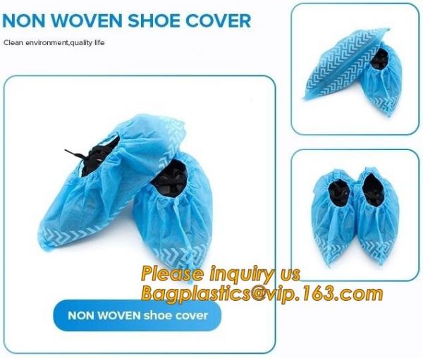 THICK DISPOSABLE,DUST-PROOF,CPE COATED,SMS BOOT COVER,NON WOVEN SHOE COVER,heavy duty polypropylene fabric shoes cover
