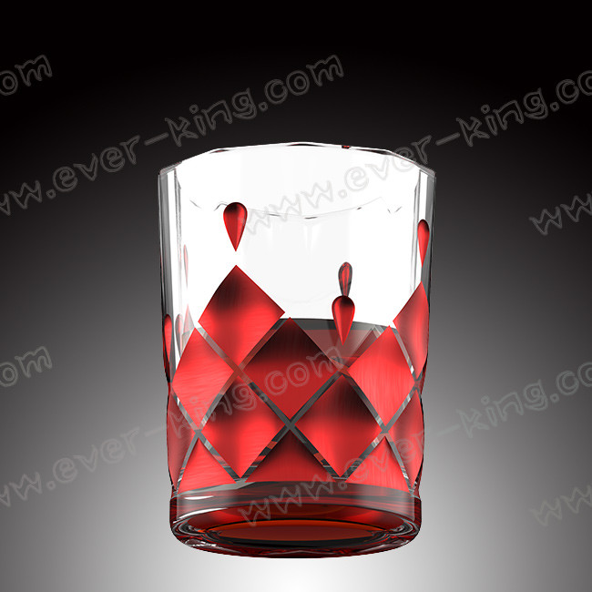 Tea Water Transparent Glass Cup Customized Printing