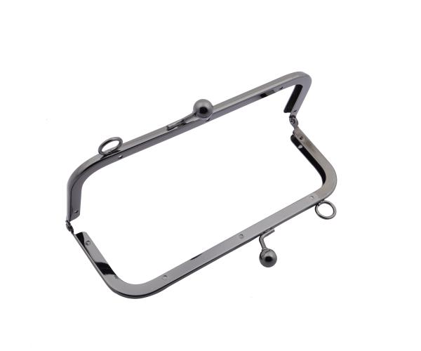 Factory direct selling metal wallet frame ,175*65mm gunmetal metal frame for