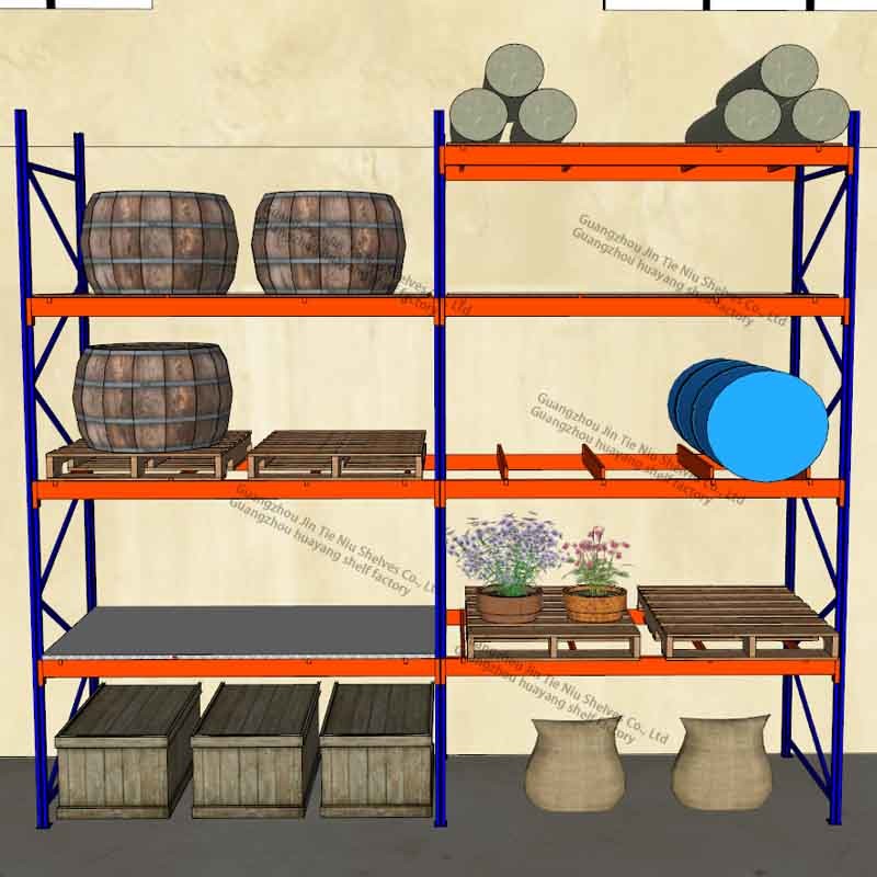 Logistic 4 Tier Metal Shelf 1000KG Industrial Shelving For Garage & Workshop