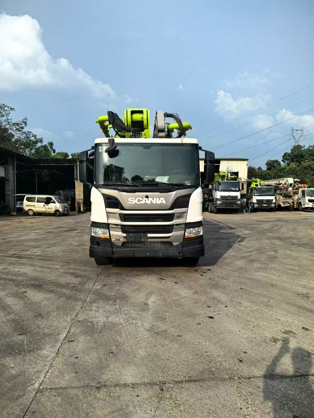 ZLJ5540THBSF 67m 2021 Zoomlion Used Concrete Pump Truck Scania Chassis National Six