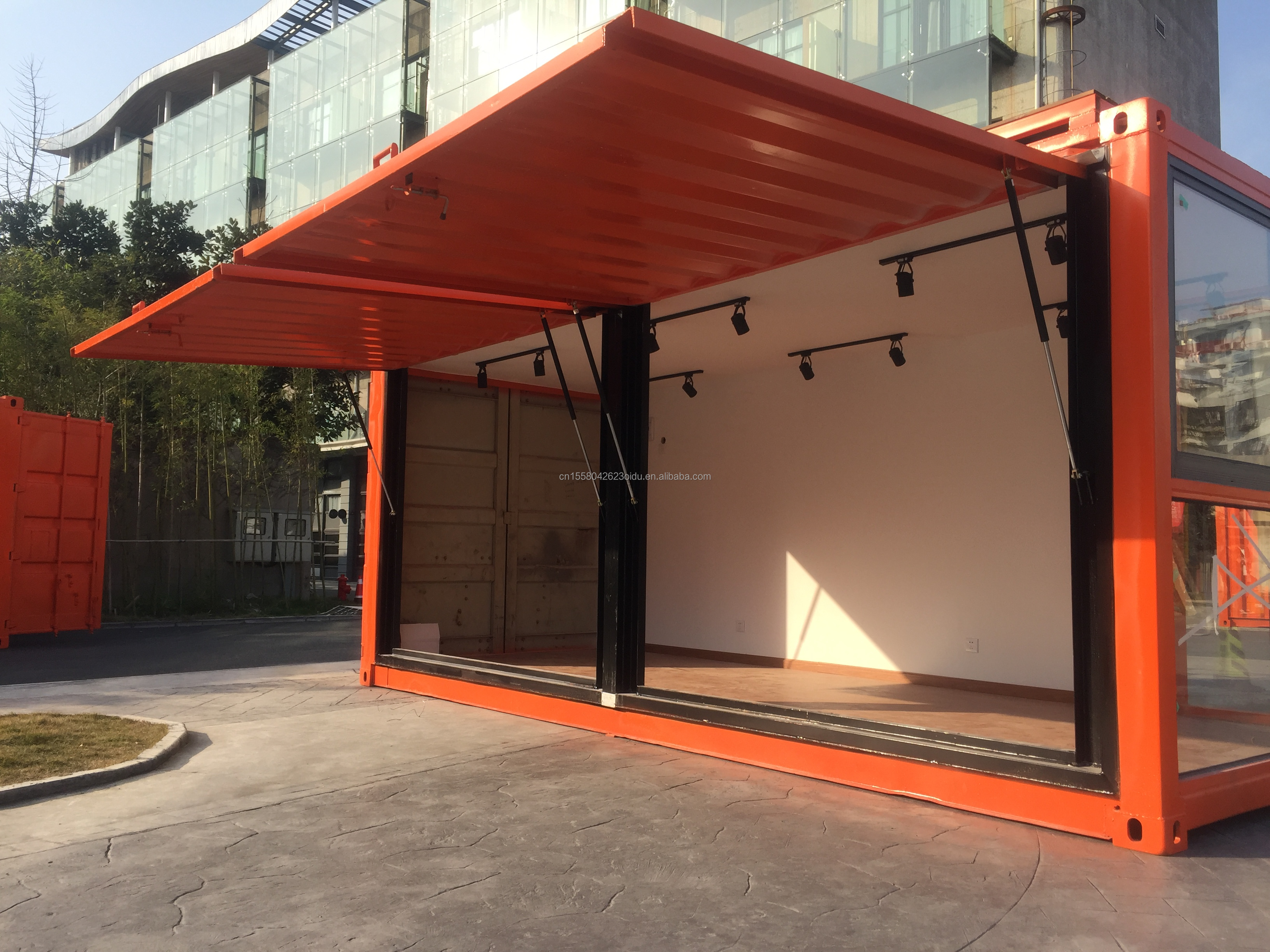 20ft 10ft Mini Pop-up Shop Container Coffee Shop Bar Fast-food Restaurant Convenience Store Kiosk Booth for Supermarket