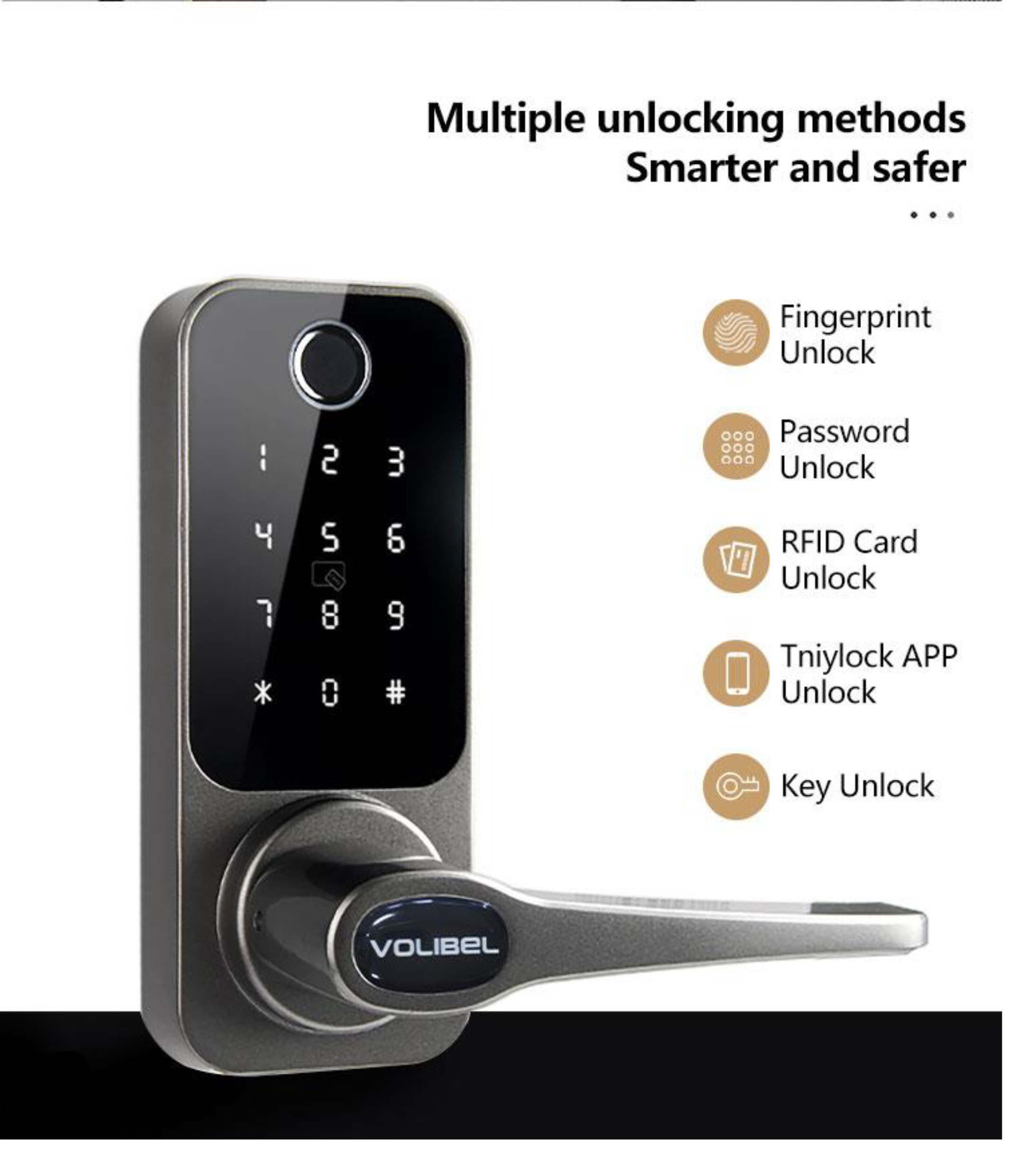 Tuya APP Password RFID Card Wifi Fingerprint Office Biometric Locks