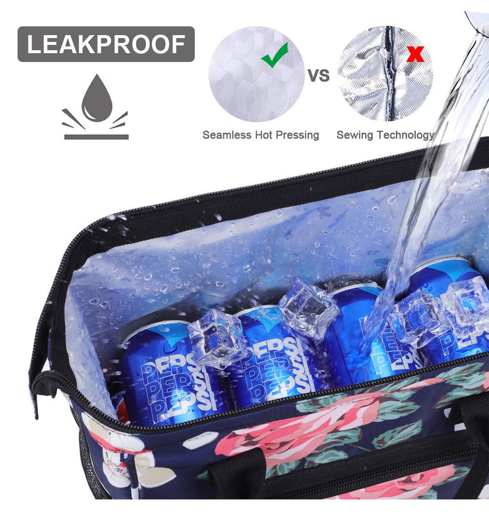 Thermal Insulated Leakproof Reusable Cooler Lunch Bags for Work Women