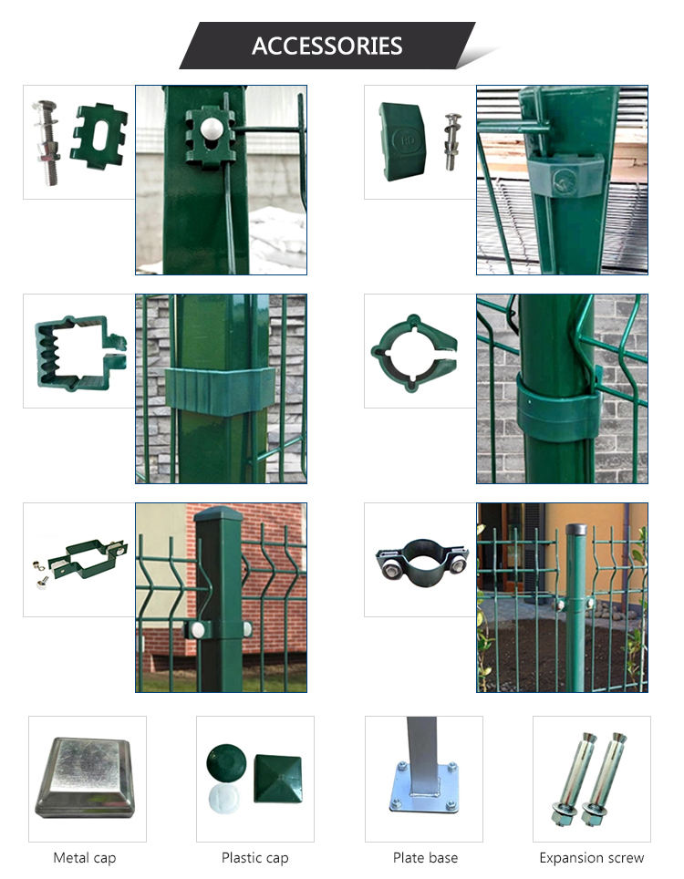 Heavy Duty Strong Welded Fence Panel Home Outdoor Decorative Privacy V Mesh Fence Panel For Garden Fence