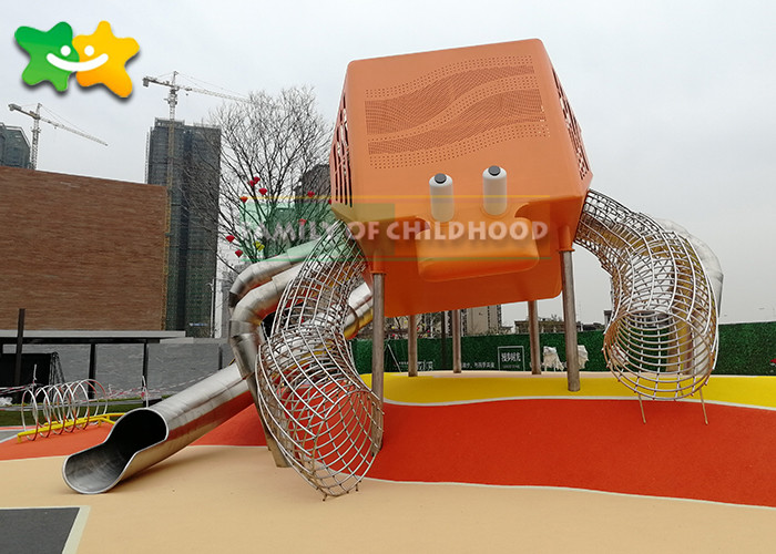 Hermit Crab Outdoor Play Structures Fiberglass Material UV Resistance For Public Places