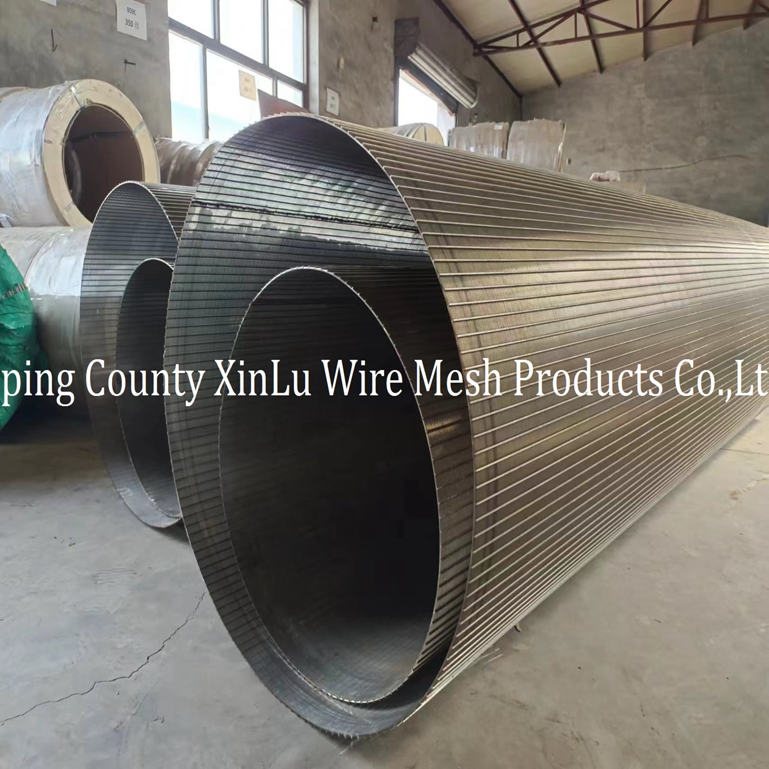 WEDGE WIRE WRAPPED CONTINUOUS SLOT ROTARY DRUM SCREEN MESH FROM XINLU METAL WIRE MESH