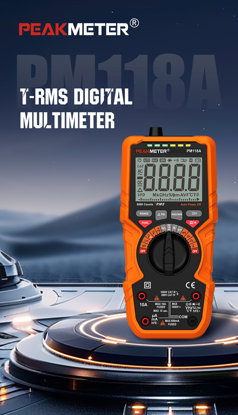Manual And Auto Range Digital Meter 1000V Voltmeter AC DC Digital Multimeter MAX And MIN Measurement NCV Function