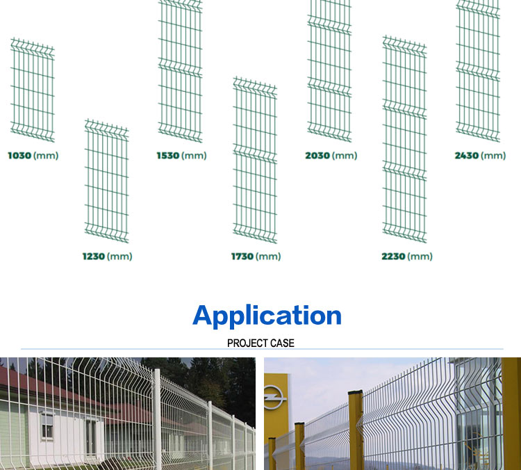 Factory supply decorative roll top 6ft fence powder coated 3d welded wire mesh fence