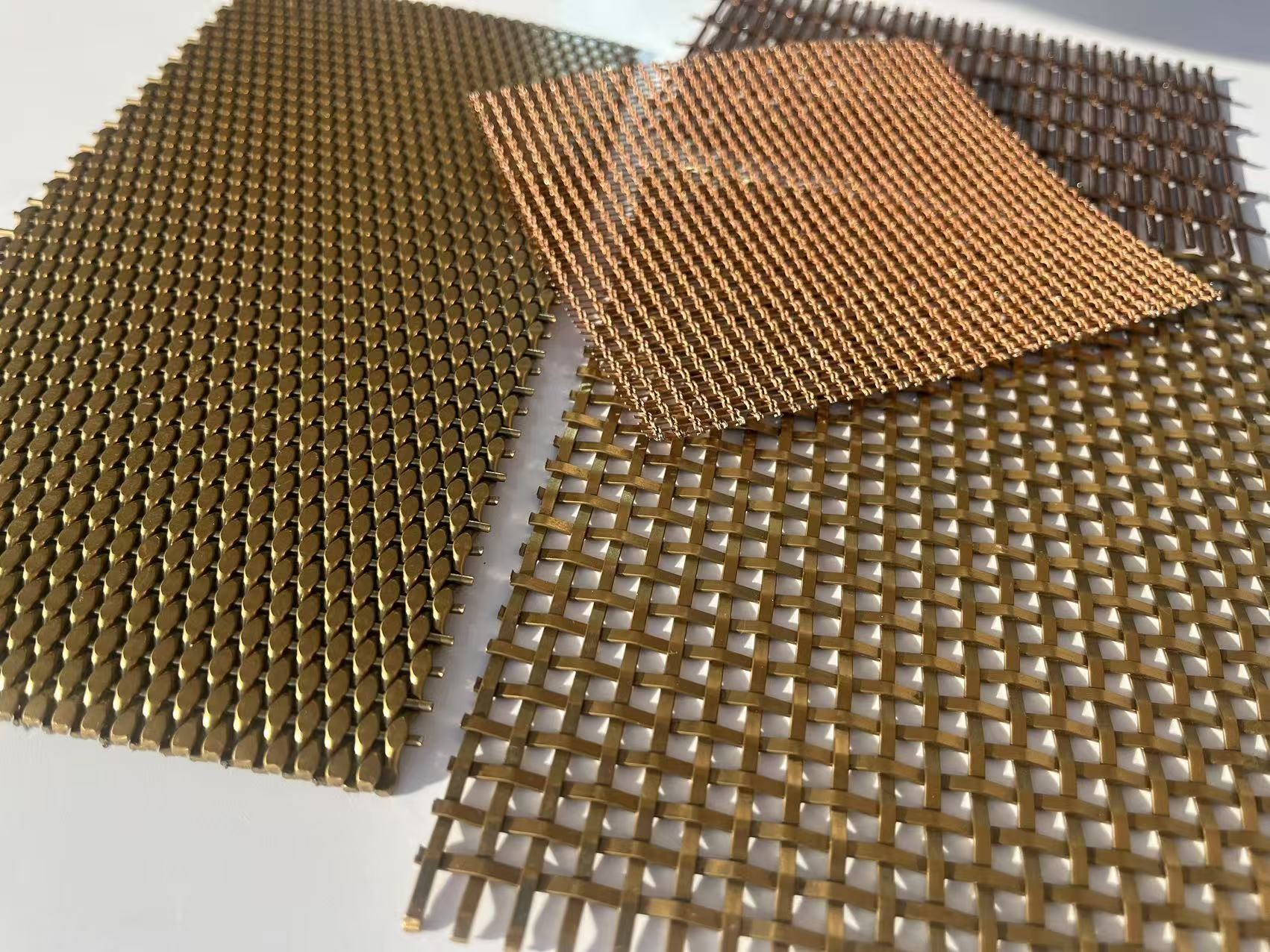 Customized Architectural Woven Wire Mesh Stainless Steel Decorative Panels