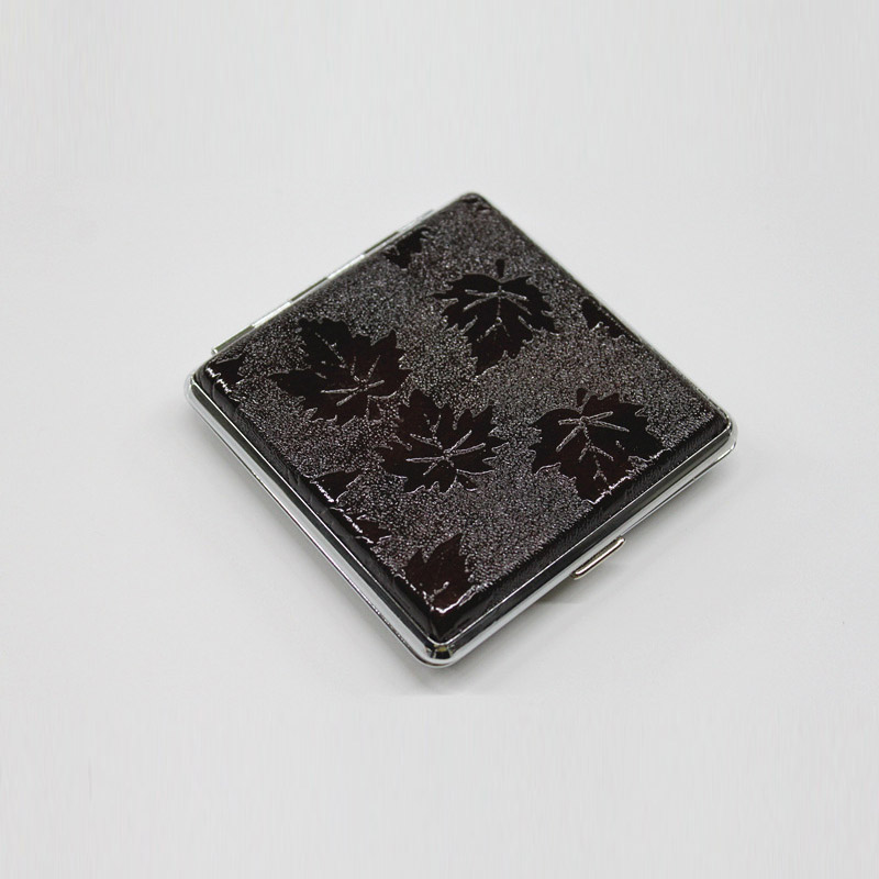 Personalized Brown Leather Cigarette Case Pouch Holder Shockproof Dustproof