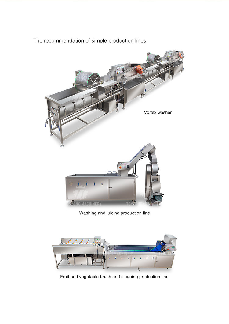 350KG Vegetable drain air drying machine stainless steel fruit and vegetable air drying complete equipment parallel type