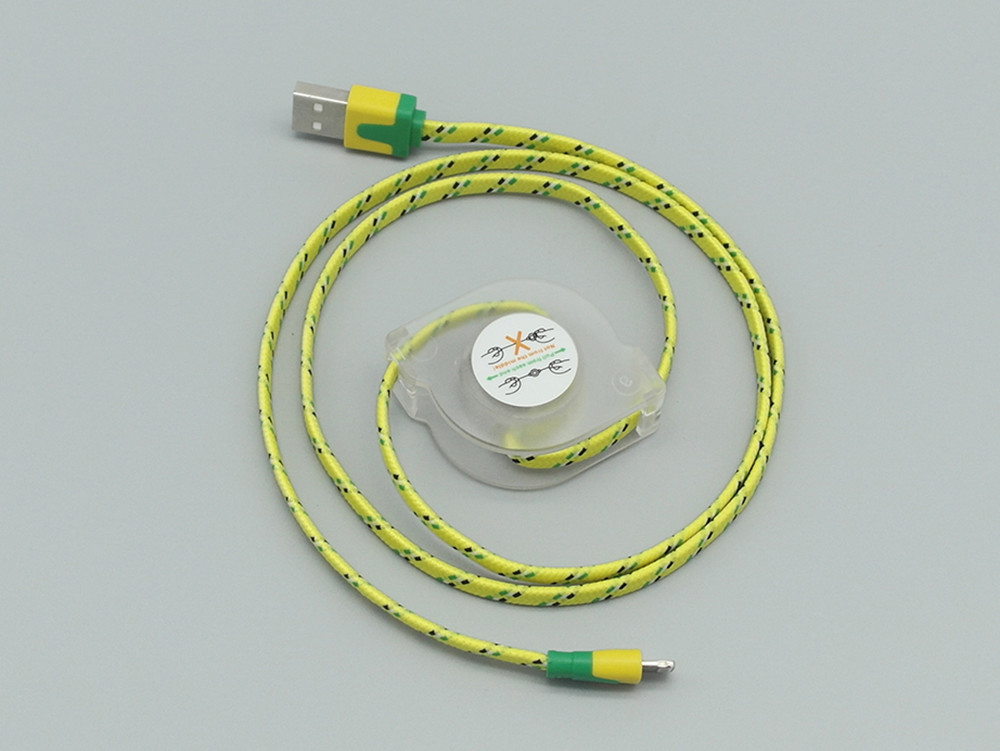 Customsize USB Extension Cable Length 1M Micro Lighting Cord For Smartphone