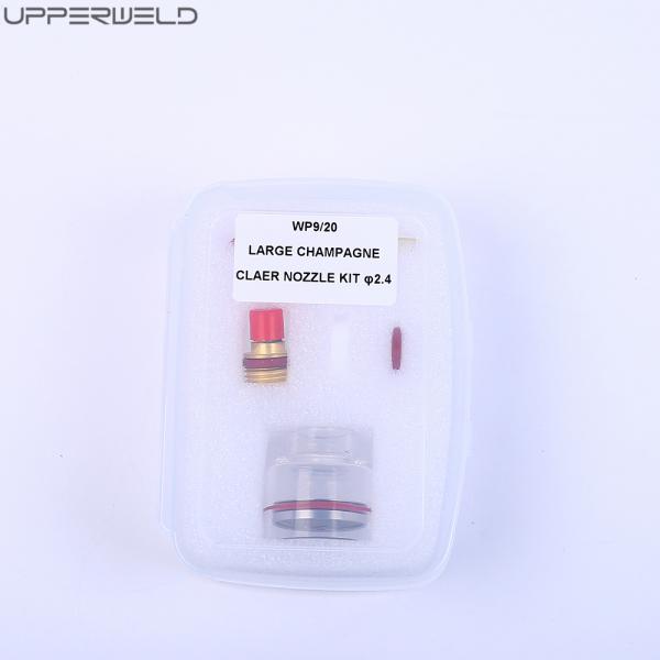 Large Champagne Clear Nozzle Ceramic Gas Lens Collect for Welding Torch Red Color