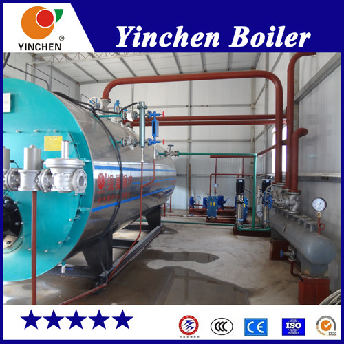 pressurized combustion burning gas fired steam generator