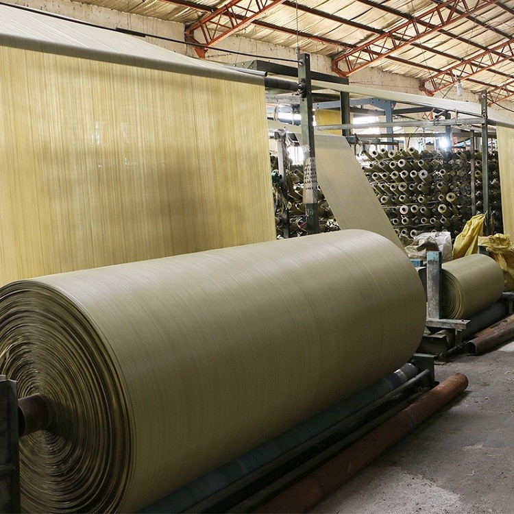 Gray Sub Bright Yellow Woven Roll 100% Virgin PP Tubular 1200D