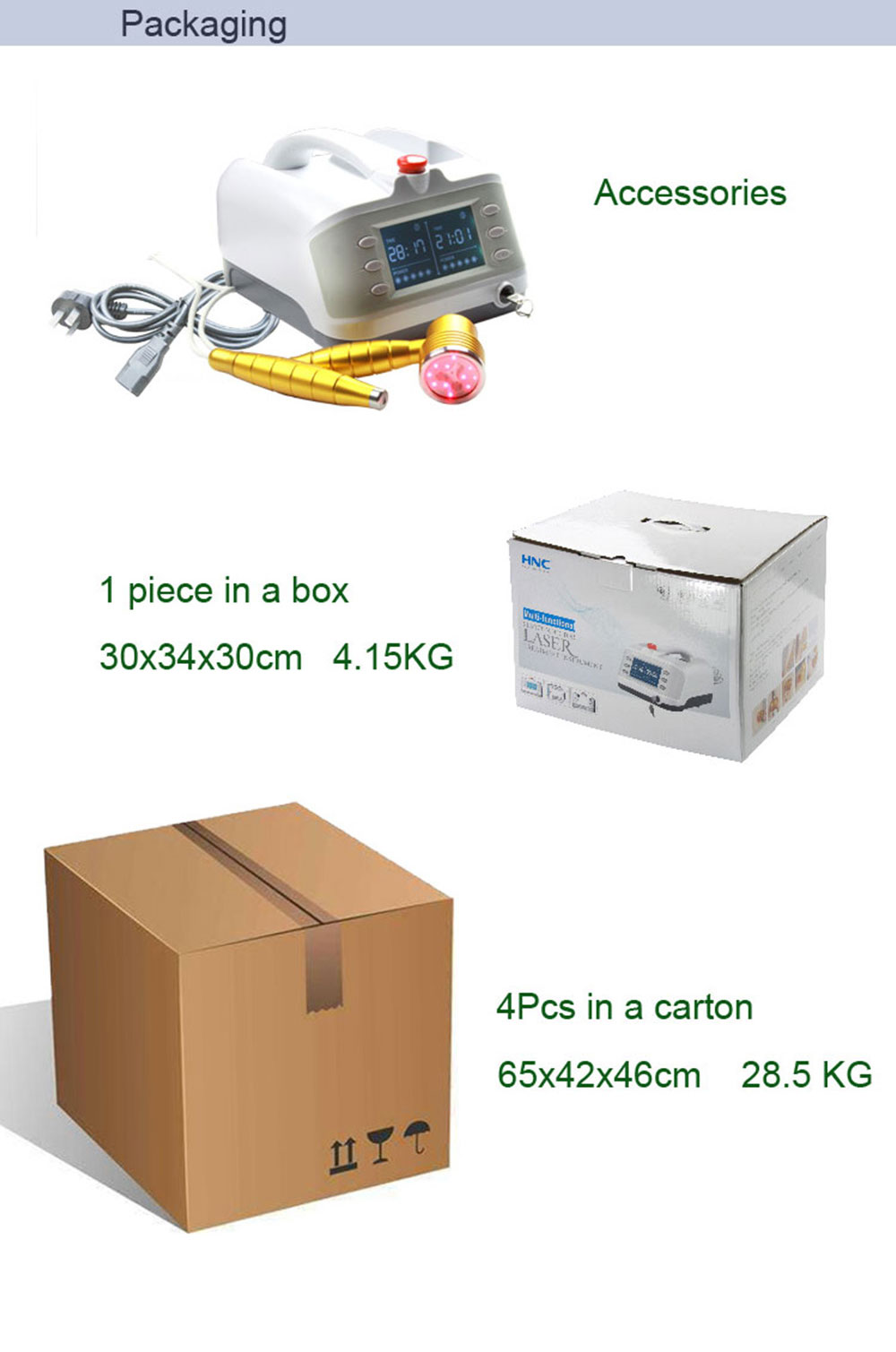 180mW 775mW Two Probes Laser Pain Relief Machine Clinical Cold Laser Therapy Machine