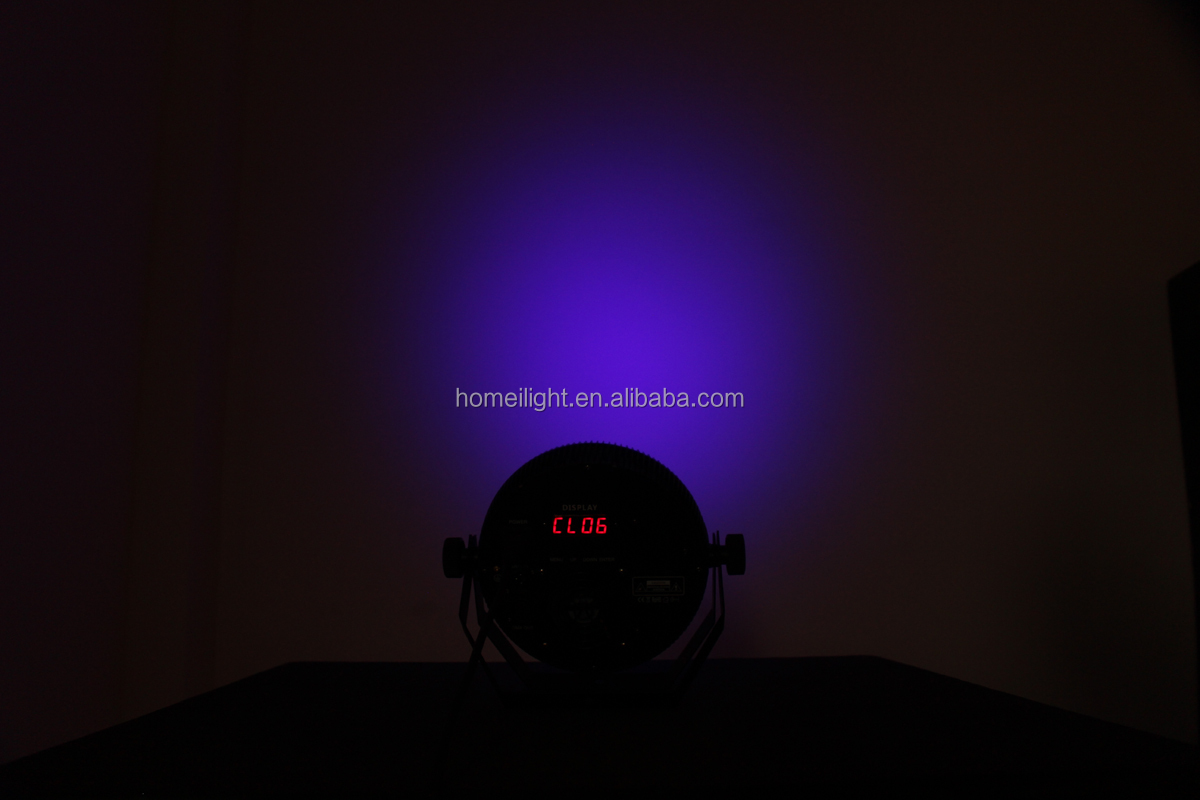18*18w RGBWA UV 6 in 1 Flat Par Can LED Bright Par Light For Stage Event Lighting Easy
