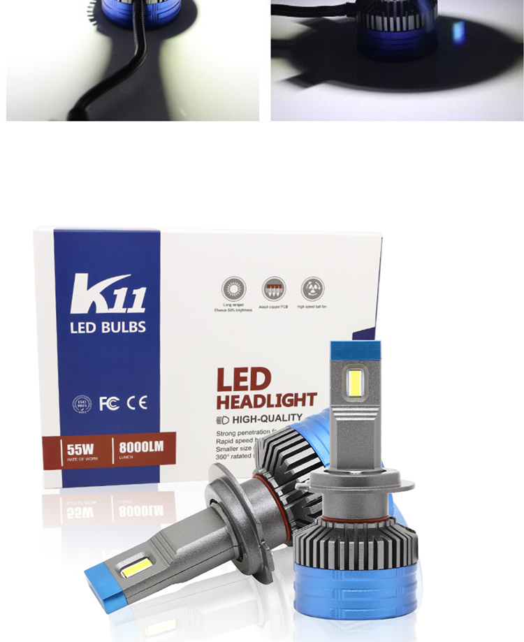 H4 H7 H11 LED Car Headlight Bulbs 3570 Csp 9006 BH4 H8 Led Fog Lamp For Motorcycle