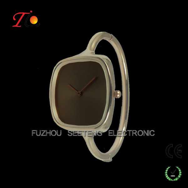 Charming Vintage watches ladies Bracelets watches with rose gold metal bracelet and gunuine leather band