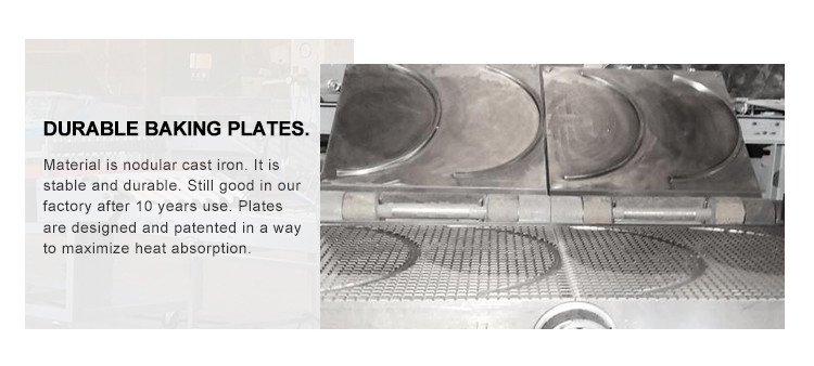 High Speed Corn Wafer Sugar Cone Production Line With Stainless Steel Texture , 107 Baking Plates