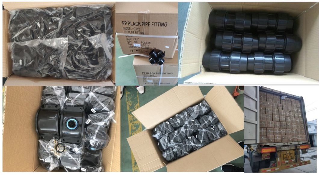 OEM Blue Turkey PP Threaded Elbow Tee Compression Fittings for Irrigation