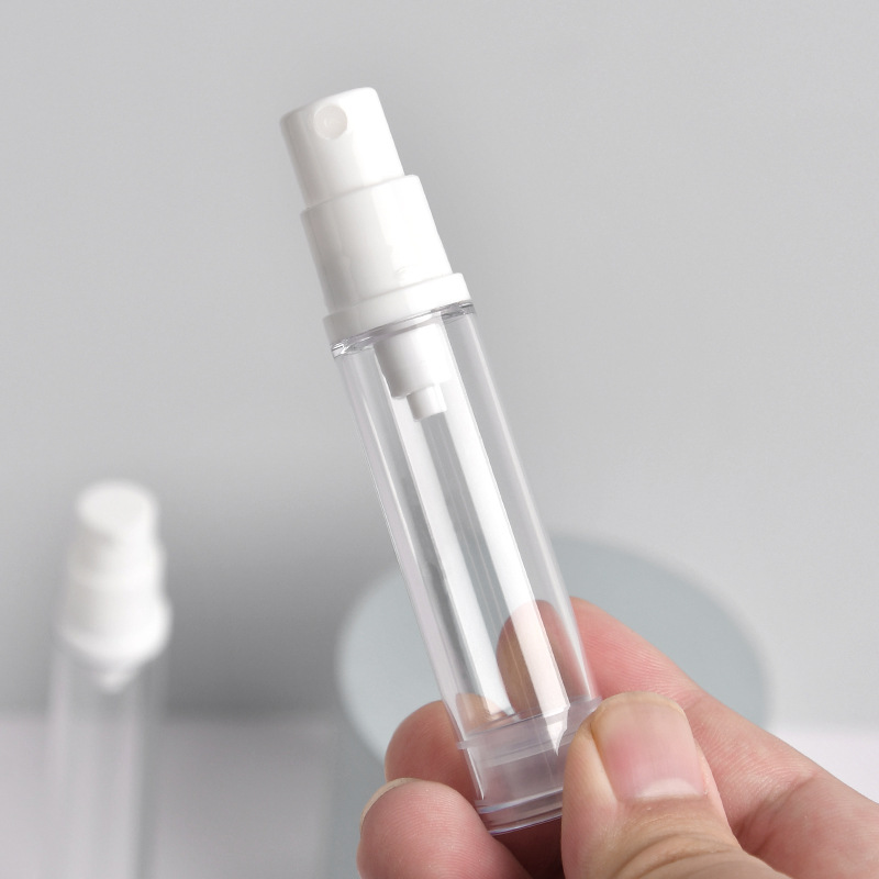 Plastic clear Perfume Sample 5ml 10ml 12ml 15ml Small Sample Perfume Spray Serum Bottle with Box Customize Collar Material PP