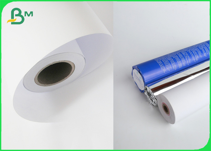 Inkjet 80GSM CAD Plotter Paper Roll For Garment Factory 620 / 914mm * 50/150m