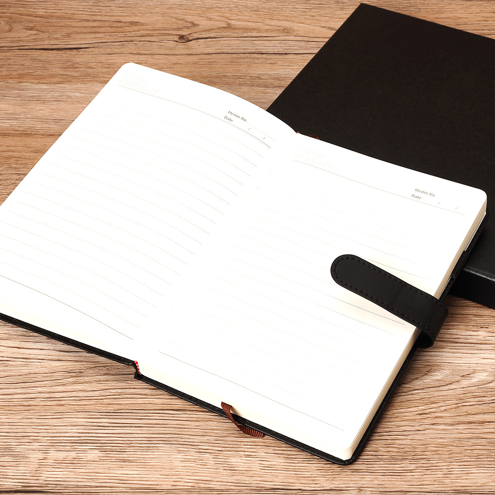 Office Stationery A5 Notebook with 100 Inner Sheets and Customized Leather Cover