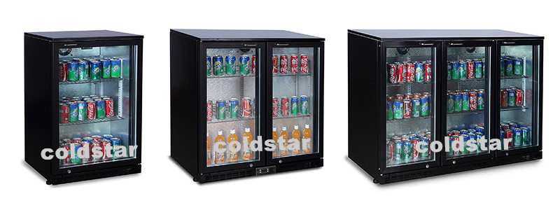 3 Doors Counter Top Beverage Fridge Beer Display Cooler Refrigerator Under Back Bar Beer Cooler