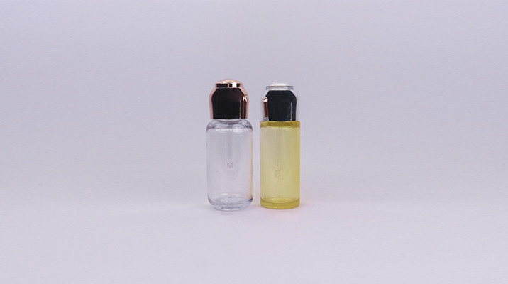 80ml Luxury PETG Small Plastic Dropper Bottles With Aluminum Dropper Head