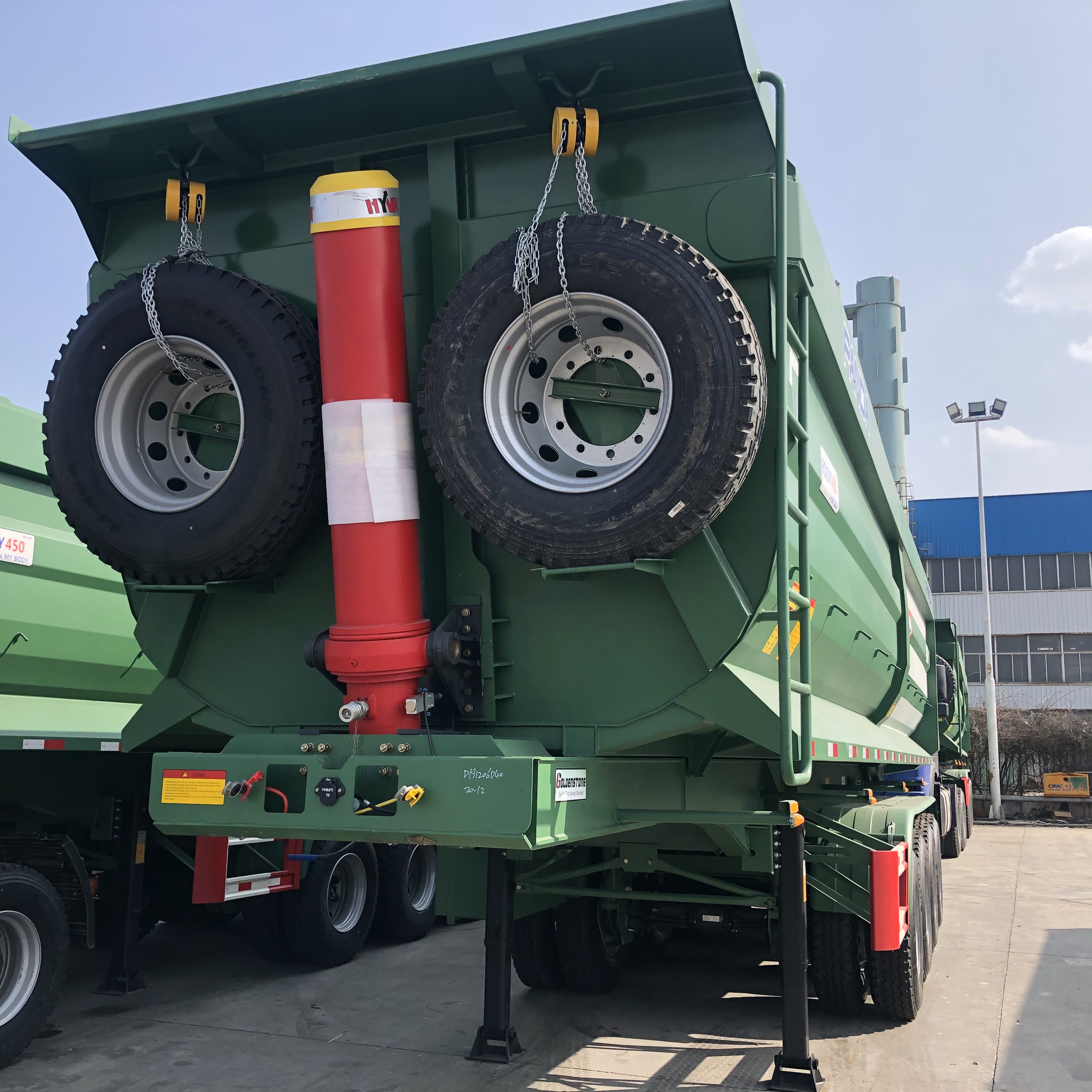 U Type Tipper Dump Trailer Dump Truck 3 Axle 40 Cbm 60 Tons 70 Tons Tipper Semi Trailer