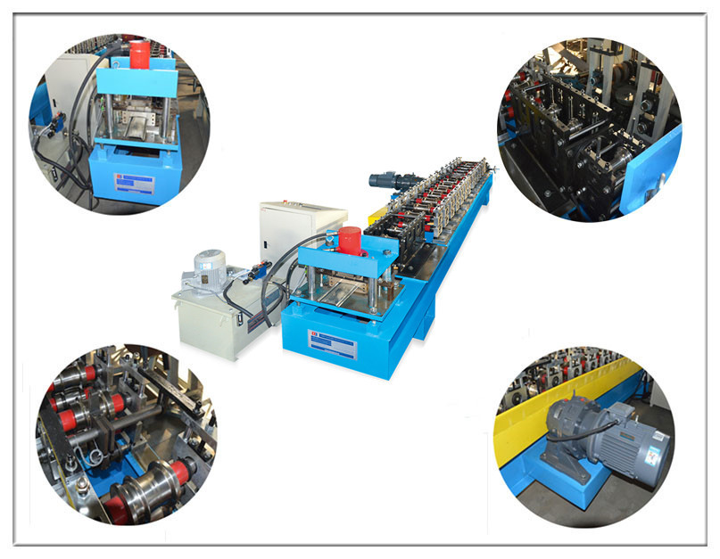 Metal Sheet Roller Shutter Door Roll Forming Machine With 1200mm Feeding Width