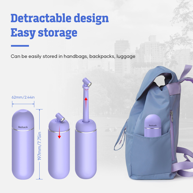 Travel-Friendly Portable Bidet for Personal Hygiene 380ML Water Capacity ABS EVA PP Material