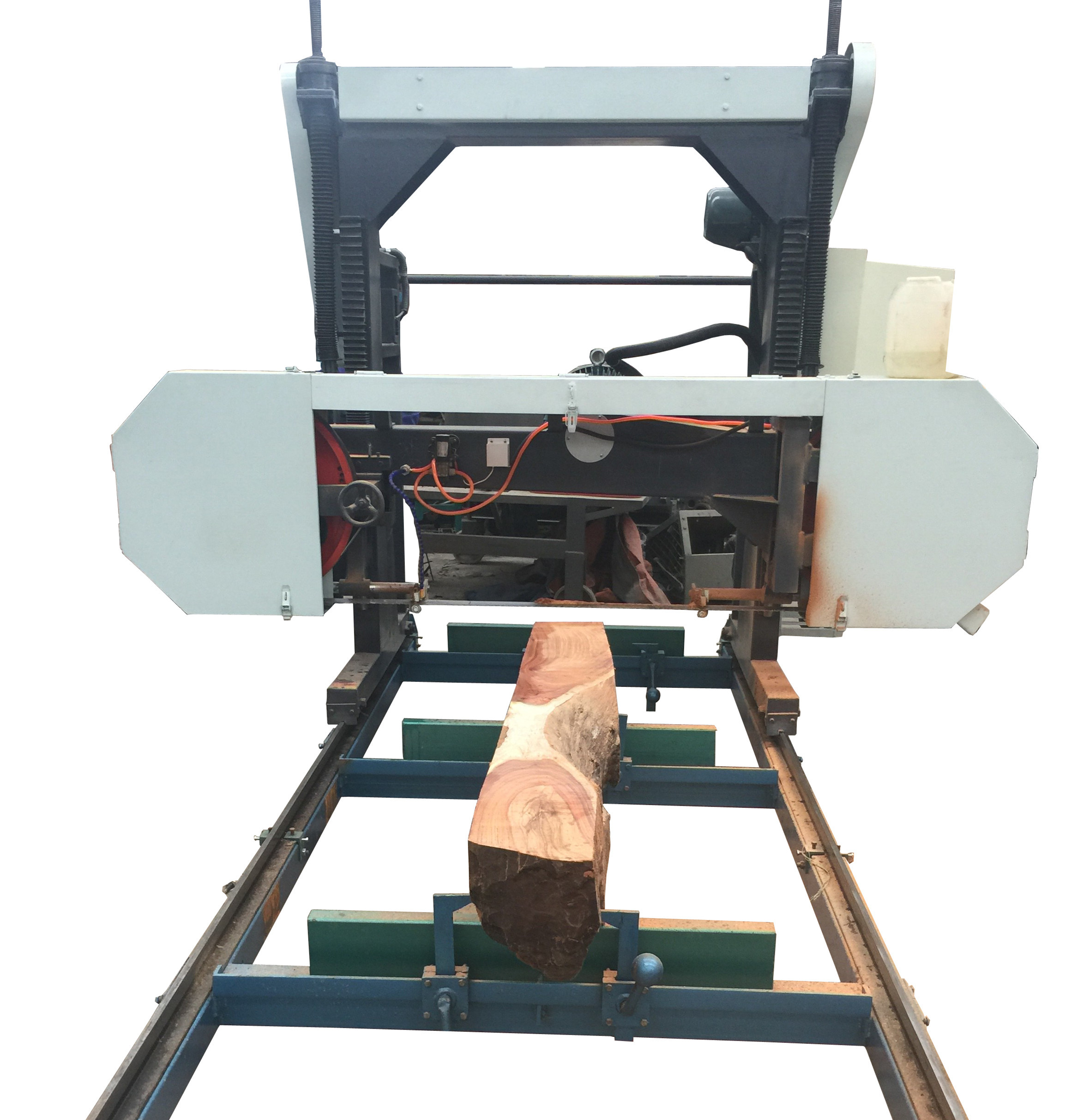 Horizontal Wood Sawmill Portable Band Saw Machine with Hydraulic Log Loading Arm