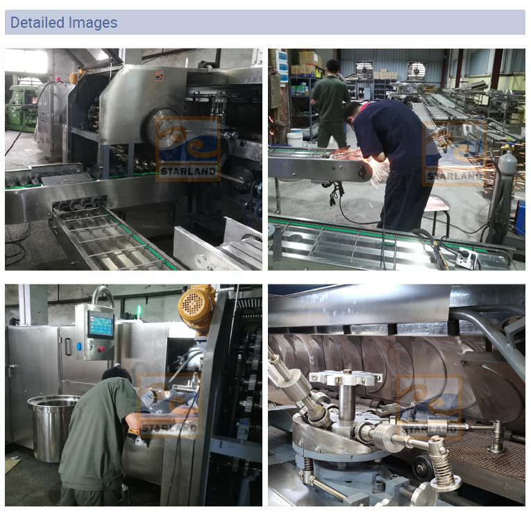 SS Rolled Waffle Cone Production Line 61 Baking Plates