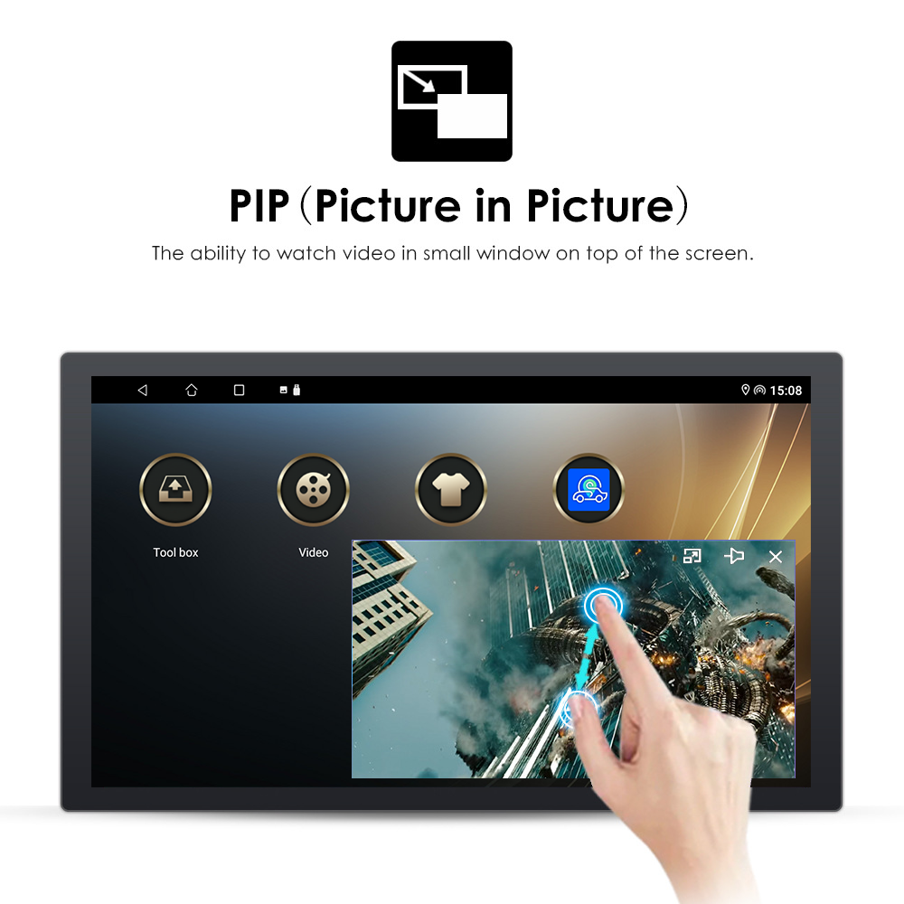 9" IPS/QLED Screen Car Video Android Radio with GPS Navigation BT Music Video YouTube Pho