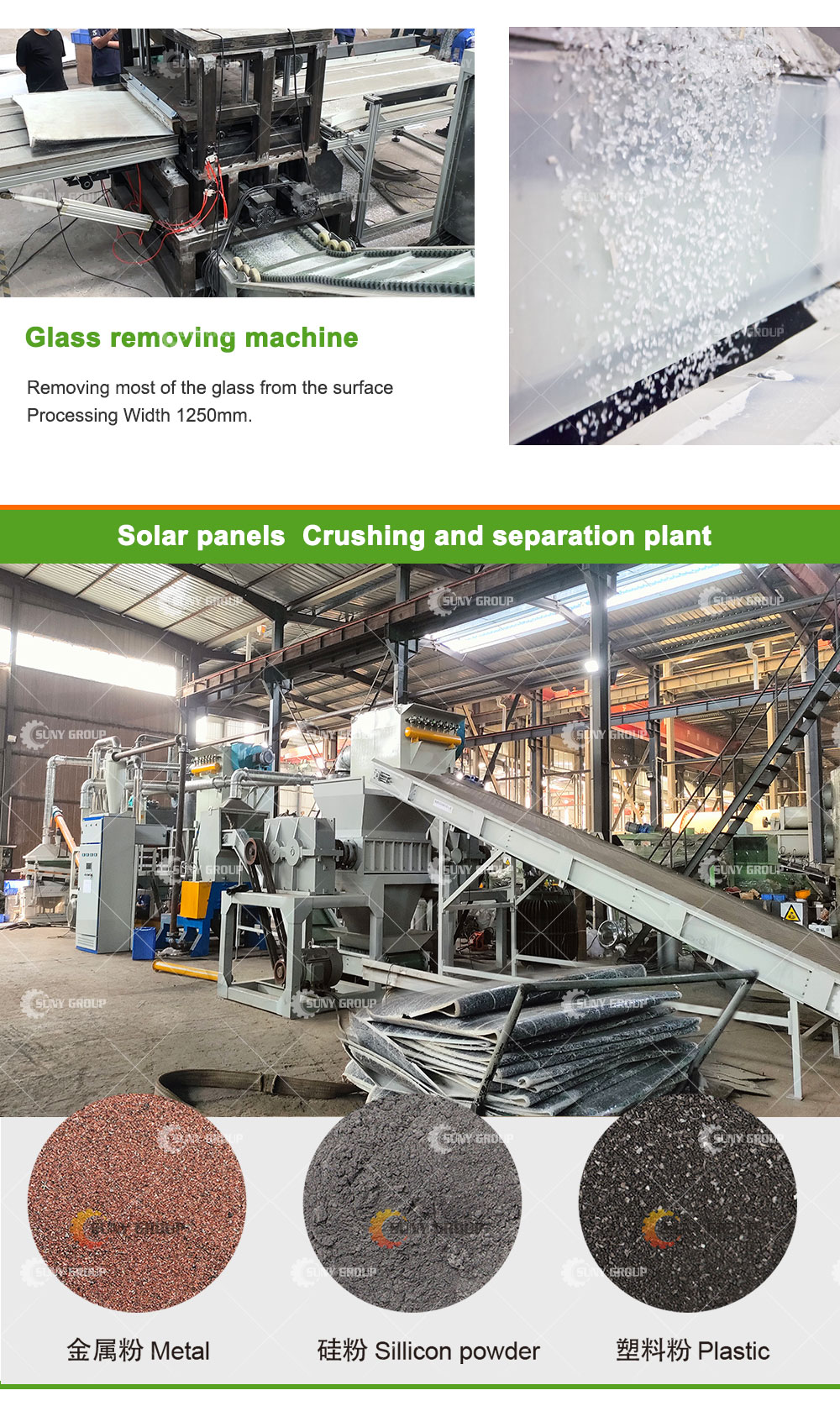 High Demand Solar Panel Aluminum Alloy Frame Removing Machine for 6-8 Times/Min Design